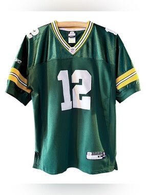 Aaron Rodgers Green Bay Packers Y-XL / Adult-S Auth Stitched Jersey NFL Reebok